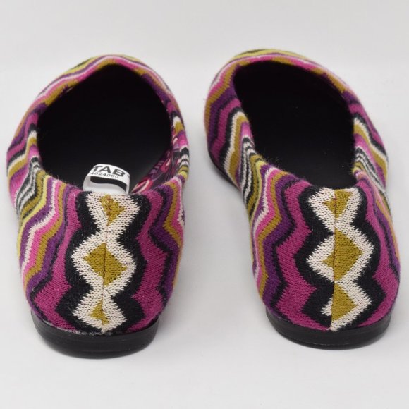 Missoni Target Chevron Zig Zag Ballet Flats NWOT 6 Ballerina Boho Shoe - Picture 3 of 11